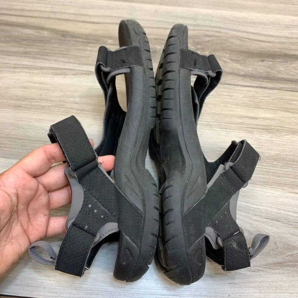 Teva Mens 4289 Outdoor Hiking Hook‎ & loop Sandals Shoes Size 8 Black Minam